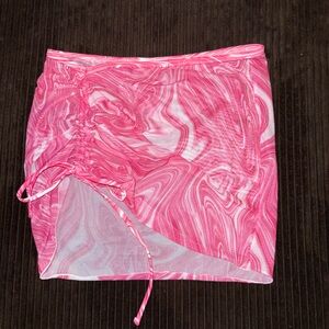 Pink Swirl Mini Skirt